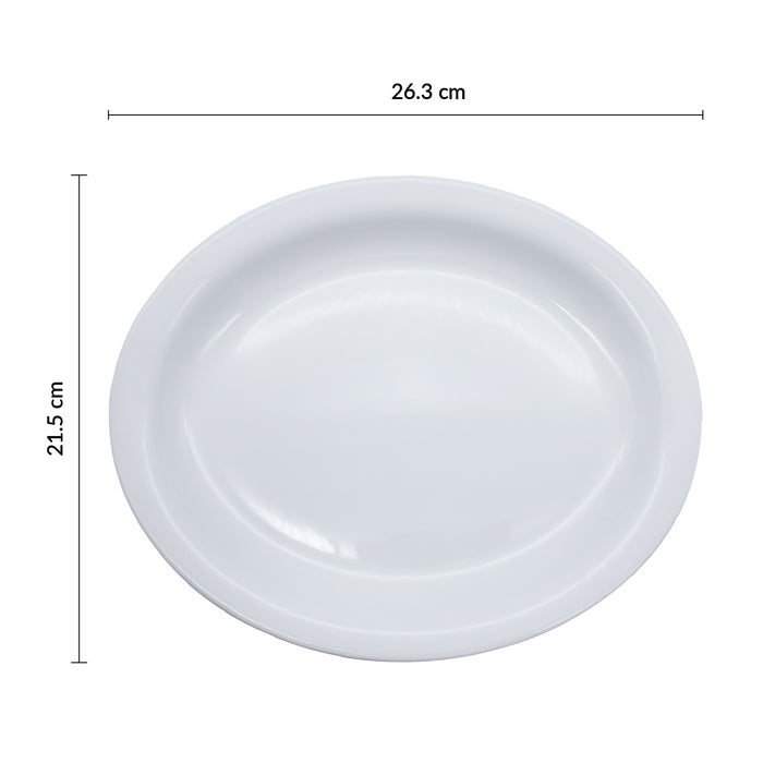 Plato Oval Ala Corta 26.3x21.5 cm Actualite