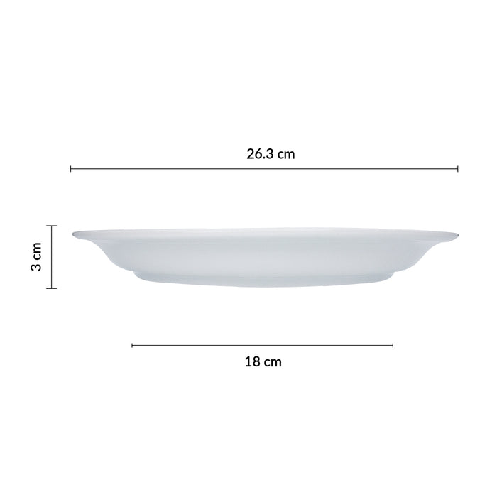 Plato Oval Ala Corta 26.3x21.5 cm Actualite