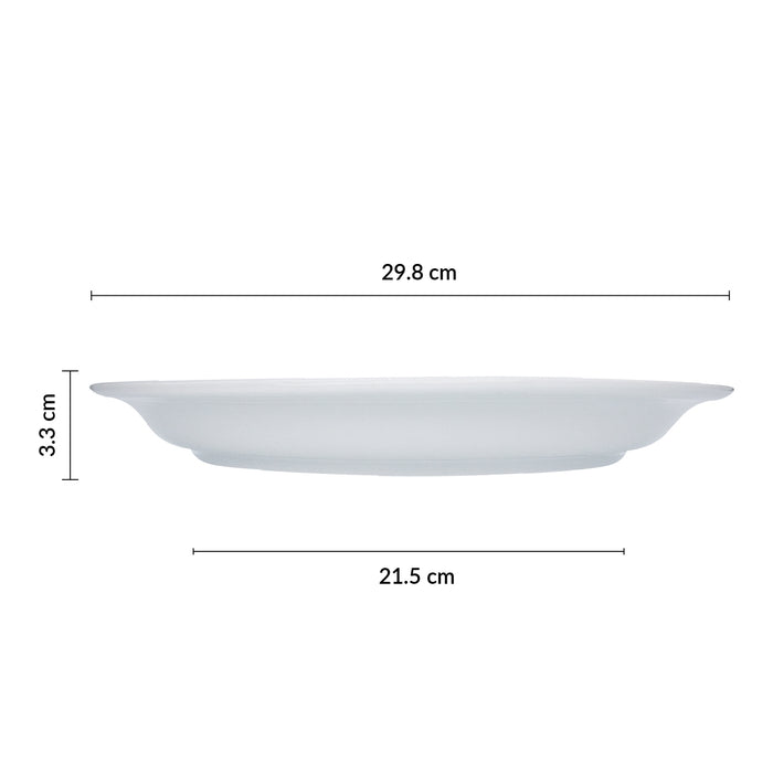 Plato Oval Ala Corta 29.8x24.4 cm Actualite