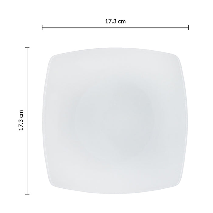 Plato Trinche Cuadrado 17.3 cm Asia