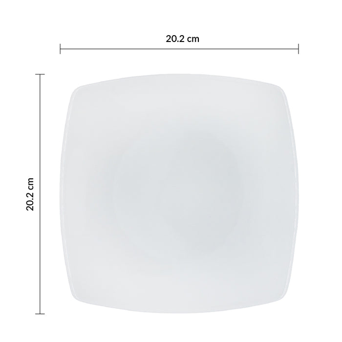 Plato Trinche Cuadrado 20.2 cm Asia