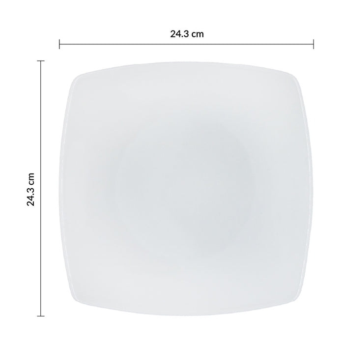 Plato Trinche Cuadrado 24.3 cm Asia
