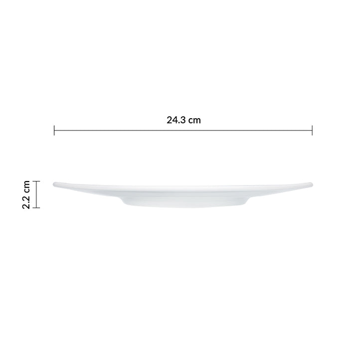 Plato Trinche Cuadrado 24.3 cm Asia