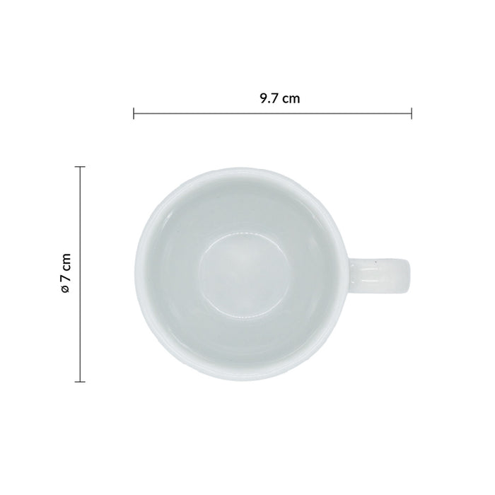 Taza Moka Cuadrada 3 3/4 Oz (110ml) Asia