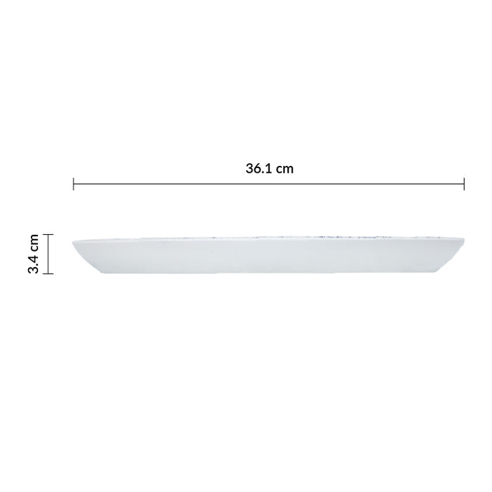 Charola Rectangular 36.1x13.7 cm Marmol OUTLET