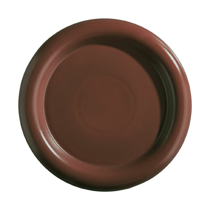 Plato Borde Alto 25 cm Cafe Terracota Eterea