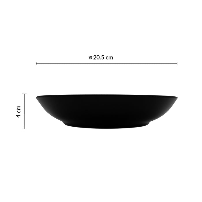 Bowl Coupe 20.5 Cm Negro Modulo Nature
