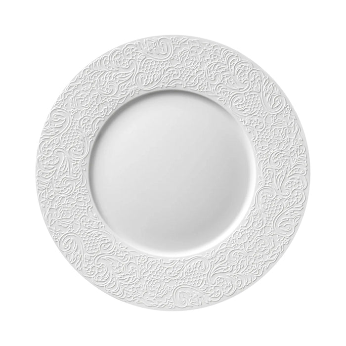 Plato Trinche 28.5 cm Porcelana Blanca L Couture