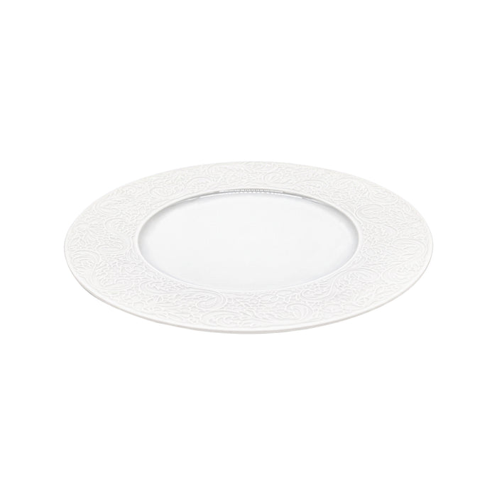 Plato Trinche 24.3 cm Porcelana Blanca L Couture