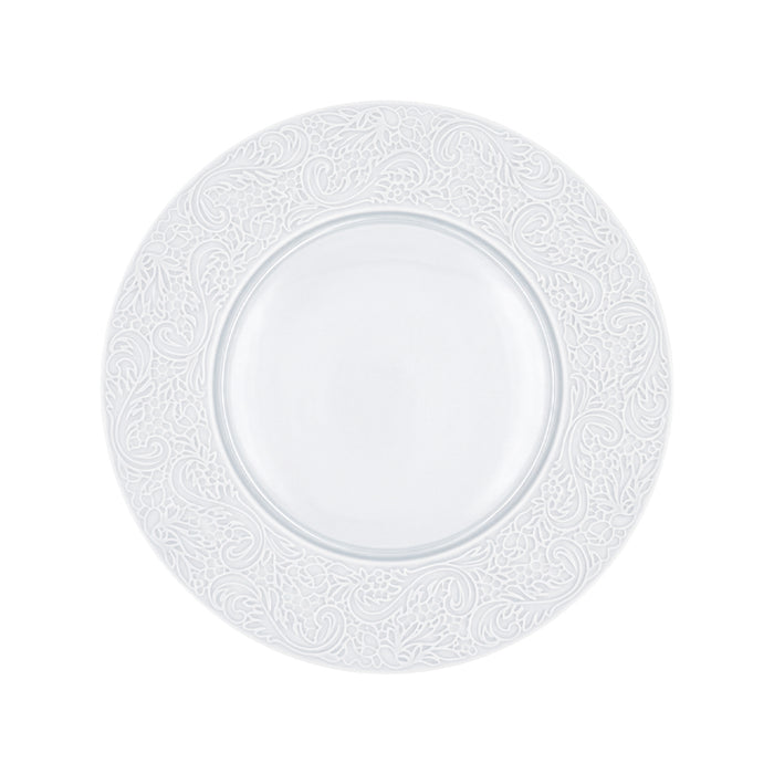 Plato Trinche 24.3 cm Porcelana Blanca L Couture