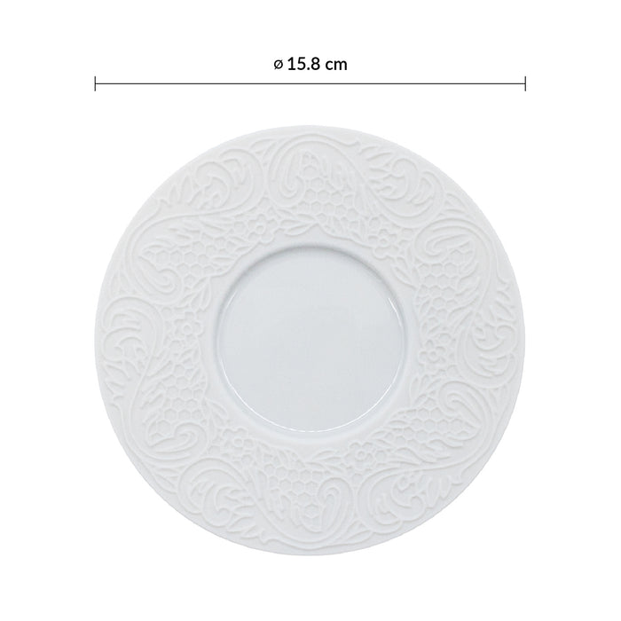 Plato Para Taza Cafe 15.8 Cm Porcelana L Couture