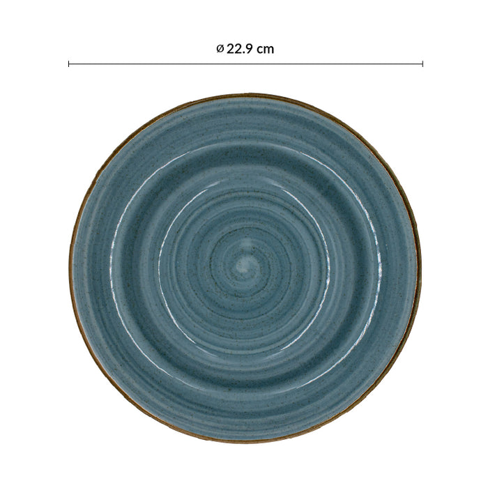 Plato Sopa 22.9 cm Azul Artisan