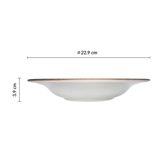 Plato Sopa 22.9 cm Azul Artisan