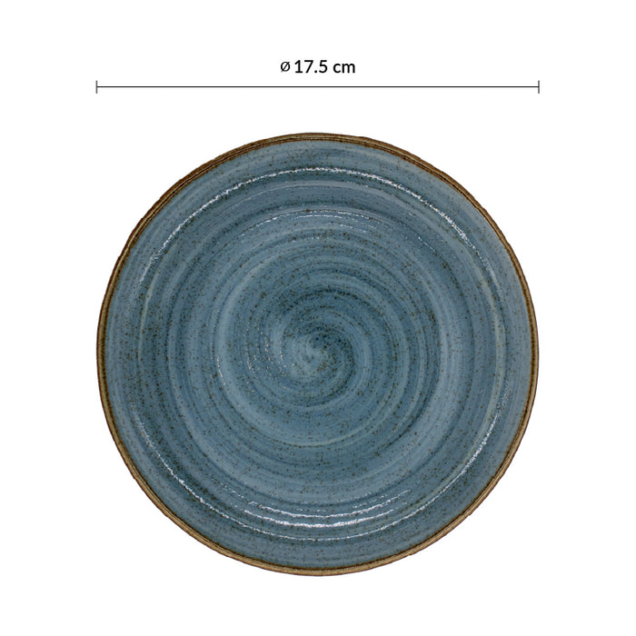 Plato Coupe 17.5 cm Azul Artisan