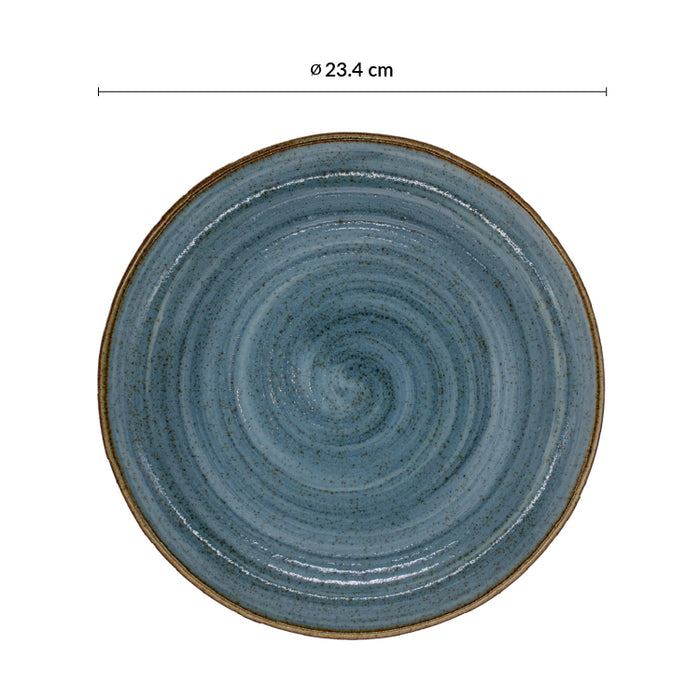 Plato Coupe 23.4 cm Azul Artisan