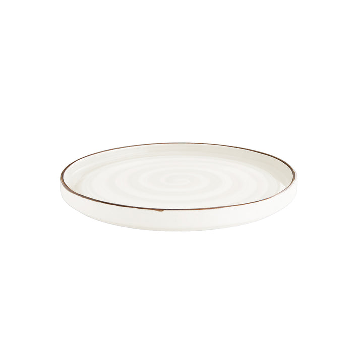 Plato C/Borde Alto 20 cm Beige Artisan