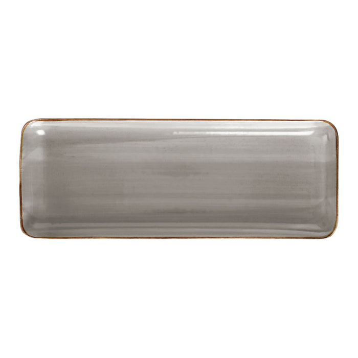 Charola Rectangular 36.4x13.9 cm Gris Artisan