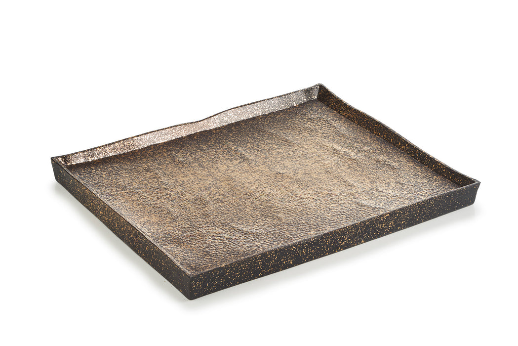 Plato Rectangular 21 X 17 X 1.5 Cm Cosmos Gold Solstice
