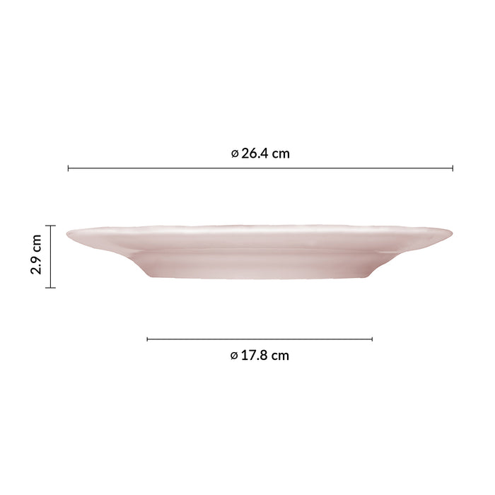 Plato Trinche 26.4 cm Rosa Provence