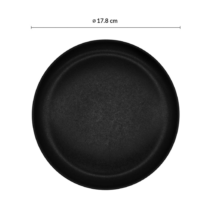 Plato Coupe 17.8 cm Negro Pluton Cosmos