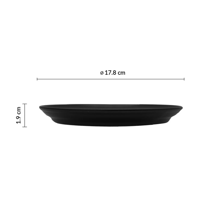 Plato Coupe 17.8 cm Negro Pluton Cosmos