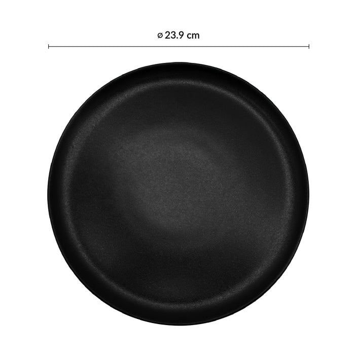 Plato Coupe 23.9 cm Negro Pluton Cosmos