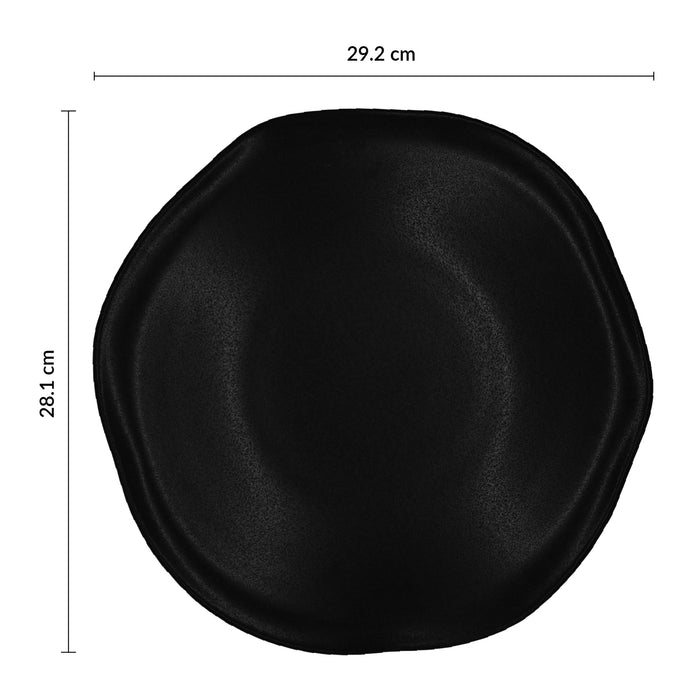 Plato Organico Coupe 29.2 Cm Negro Pluton Cosmos
