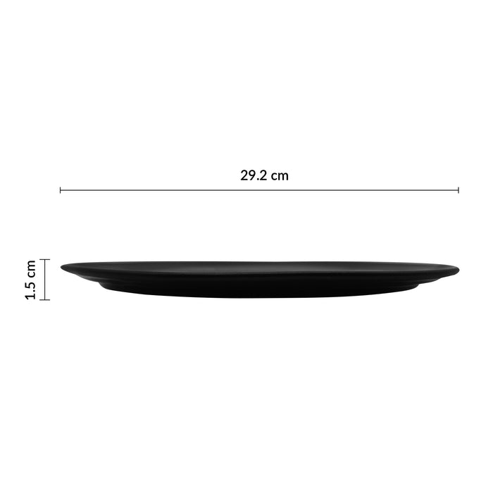 Plato Organico Coupe 29.2 Cm Negro Pluton Cosmos