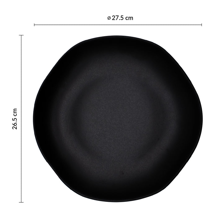 Bowl Coupe 1 Lt 27.5x4.5 Cm Negro Pluton Cosmos