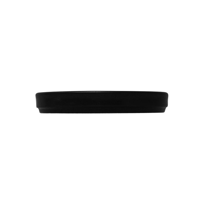 Plato Trinche con Borde Alto Apilable 15.5 cm Negro Pluton Rustic