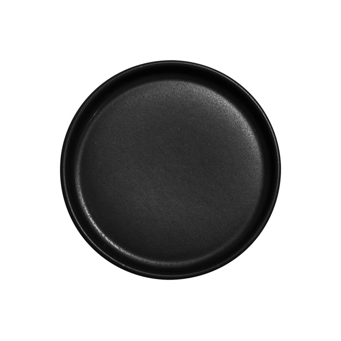 Plato Trinche con Borde Alto Apilable 15.5 cm Negro Pluton Rustic