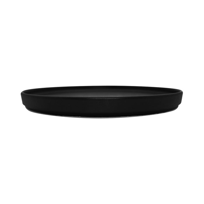 Plato Trinche con Borde Alto Apilable 27.9 cm Negro Pluton Rustic
