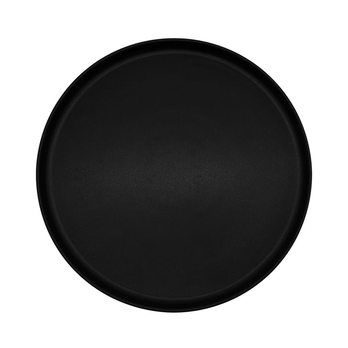 Plato Trinche con Borde Alto Apilable 27.9 cm Negro Pluton Rustic