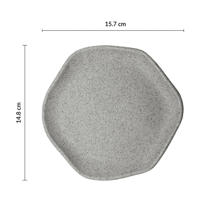 Plato Organico Coupe 15.7 Cm Gris Moon Cosmos