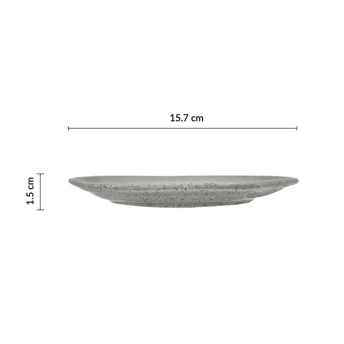 Plato Organico Coupe 15.7 Cm Gris Moon Cosmos
