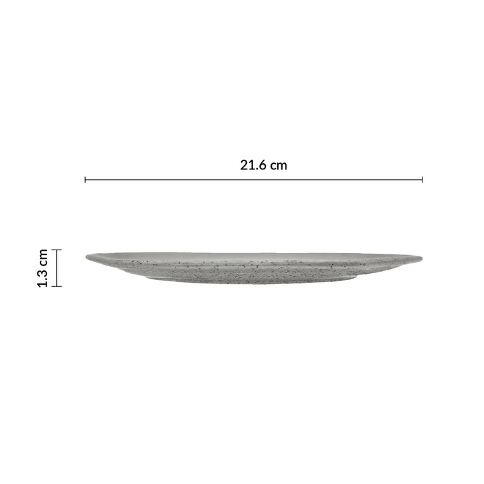 Plato Organico Coupe 21.6 Cm Gris Moon Cosmos