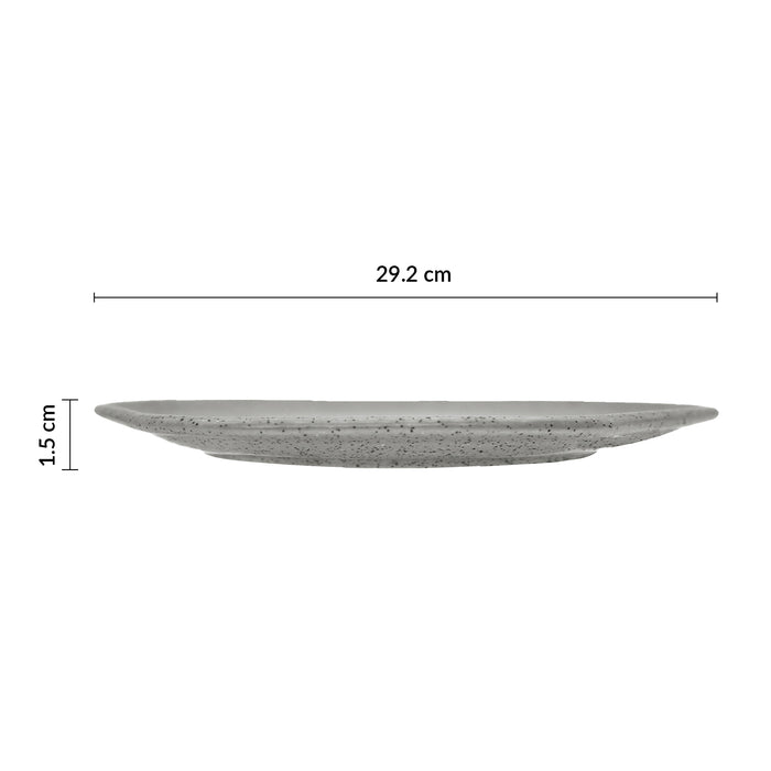 Plato Organico Coupe 29.2 Cm Gris Moon Cosmos