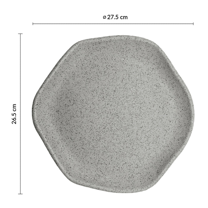 Bowl Coupe 1 Lt 27.5x4.5 Cm Gris Moon Cosmos