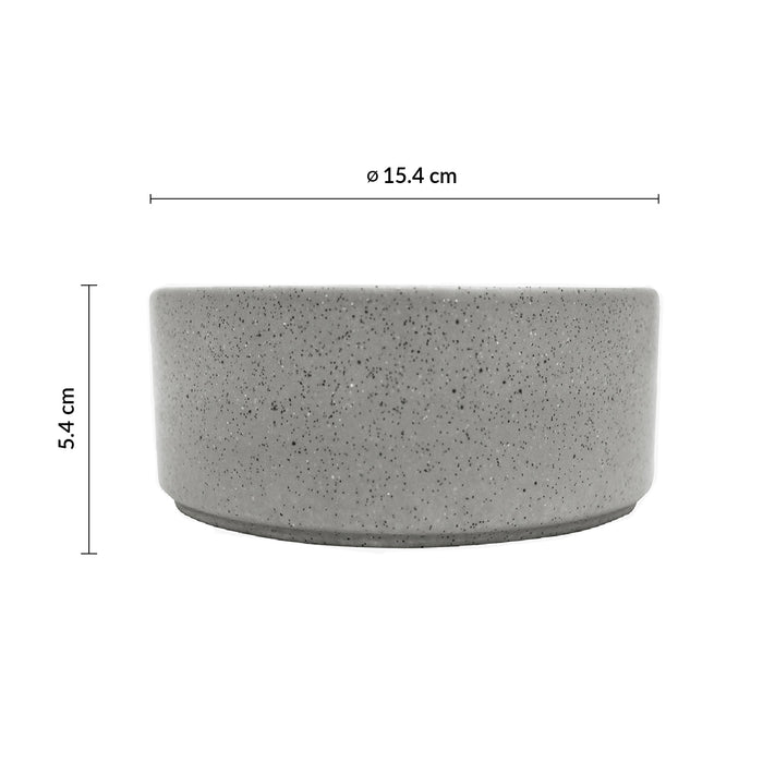Bowl Apilable 18 Oz (533ml) Gris Moon Rustic