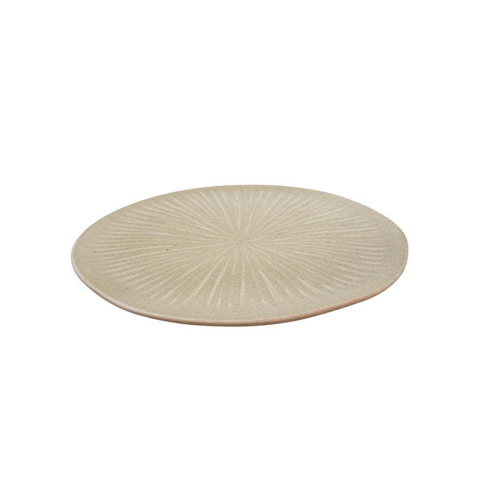 Plato Plano Erizo 20 cm Crema Copal Uni