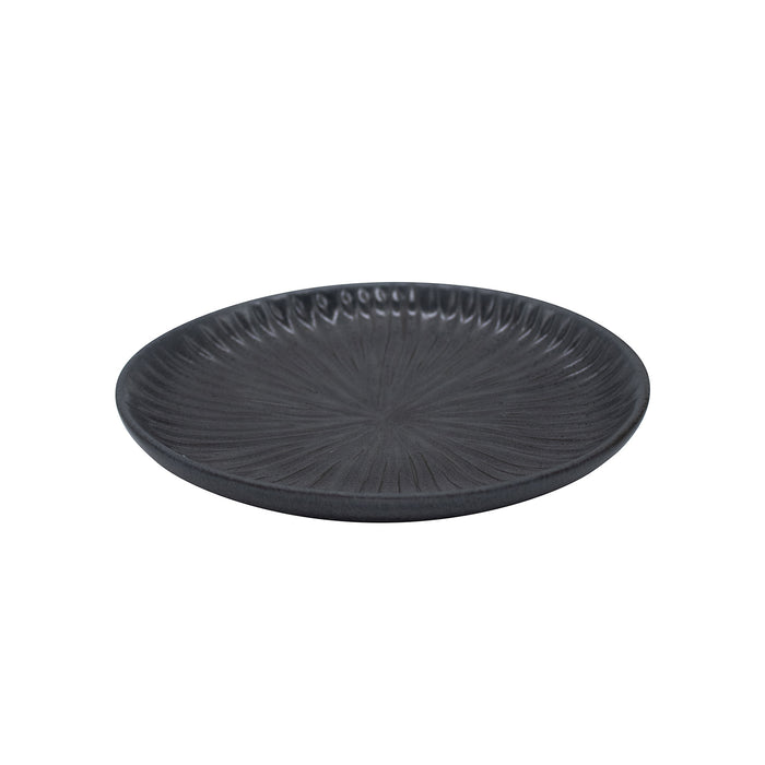 Plato Borde Alto Erizo 20 cm Negro Ceniza Uni