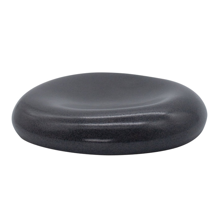 Plato Piedra 21 cm Negro Ceniza Uni