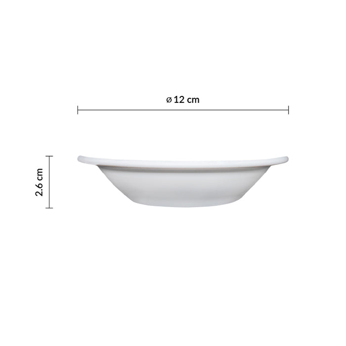 Bowl 3 2/3 Oz (108ml) 12 Cm Vidrio Templado Opal Restaurant White