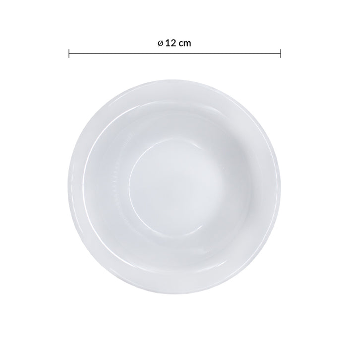 Bowl 3 2/3 Oz (108ml) 12 Cm Vidrio Templado Opal Restaurant White
