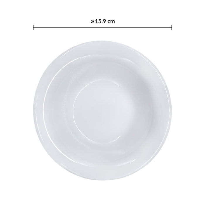 Bowl 9 1/4 Oz (273ml) 15.9 Cm Vidrio Templado Opal Restaurant White