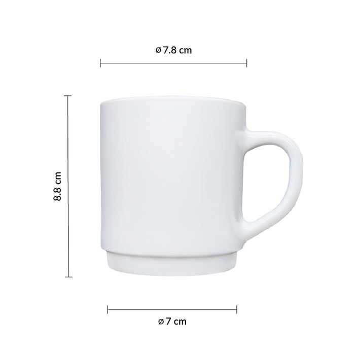 Tarro Mug 9 3/4 Oz (288ml) Opal Restaurant White