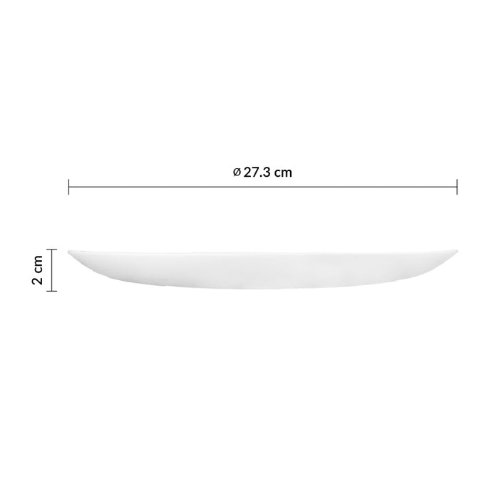 Plato Coupe 27.3 cm Vidrio Templado Opal Evolutions