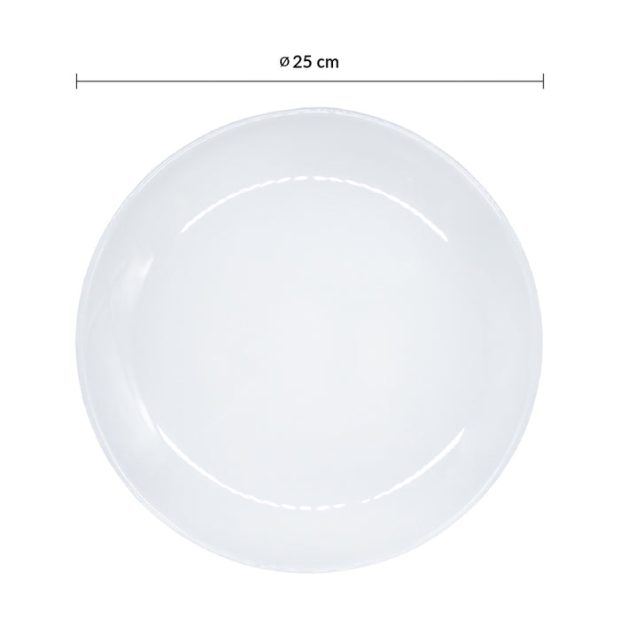 Plato Coupe 25 cm Vidrio Templado Opal Evolutions