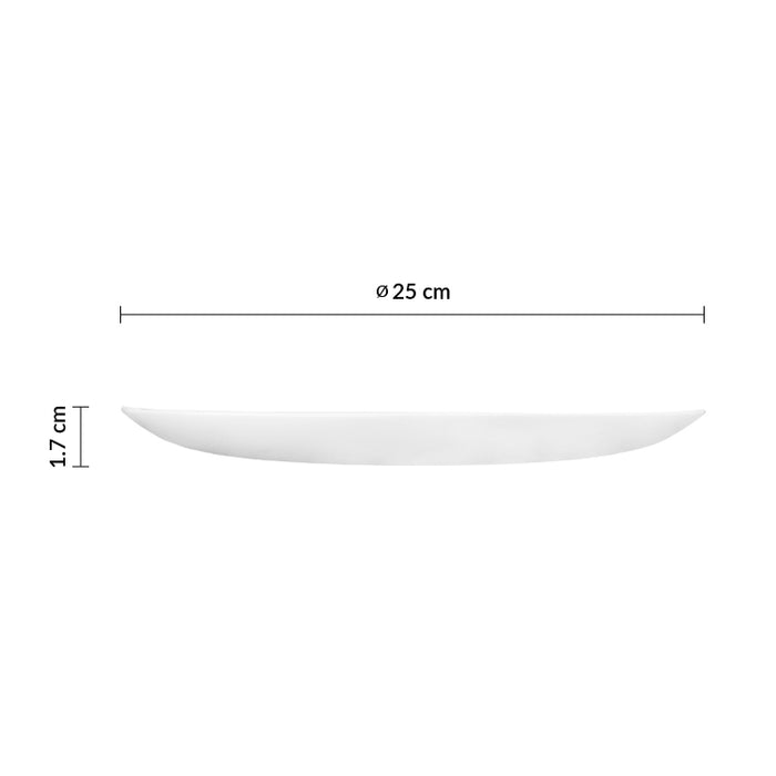 Plato Coupe 25 cm Vidrio Templado Opal Evolutions