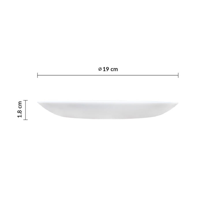 Plato Coupe 19 cm Vidrio Templado Opal Evolutions